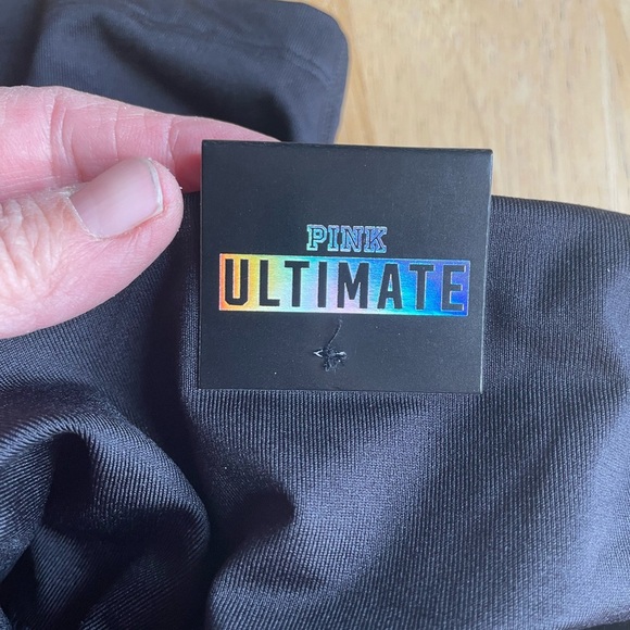 Pink high waisted bike shorts. - Picture 4 of 8